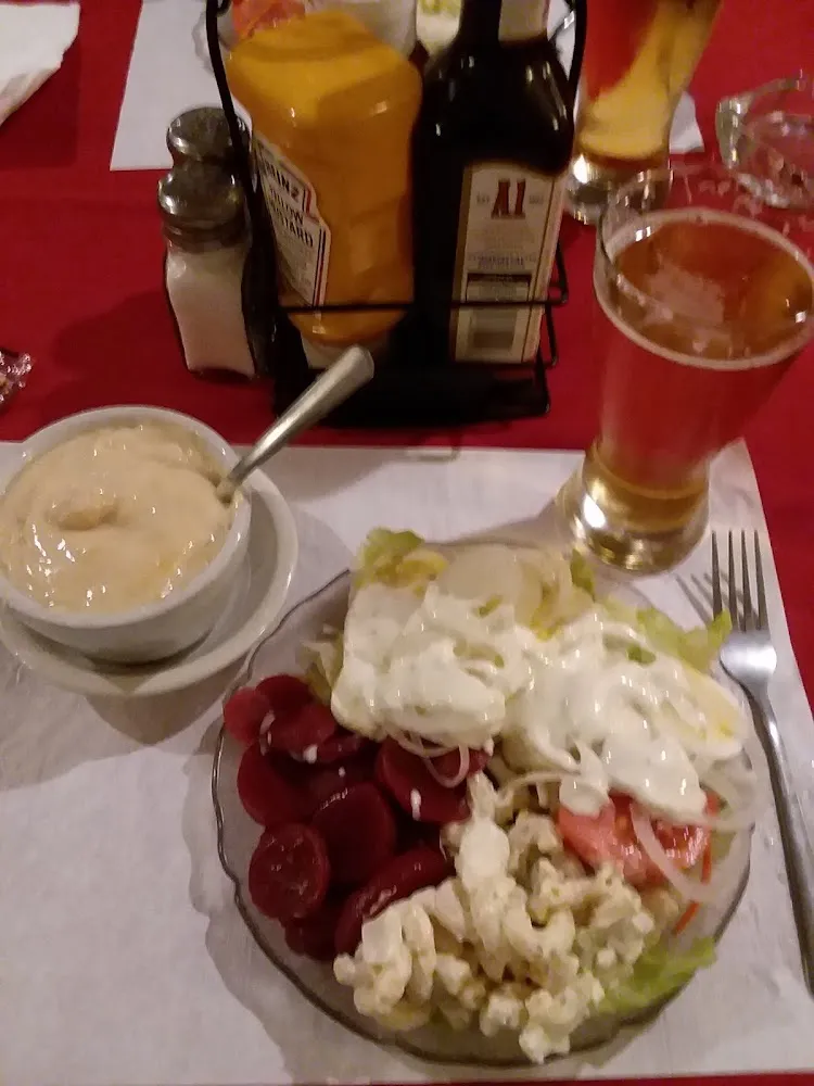 Salad and Seafood Soup